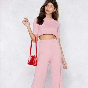 nasty gal top and pants set